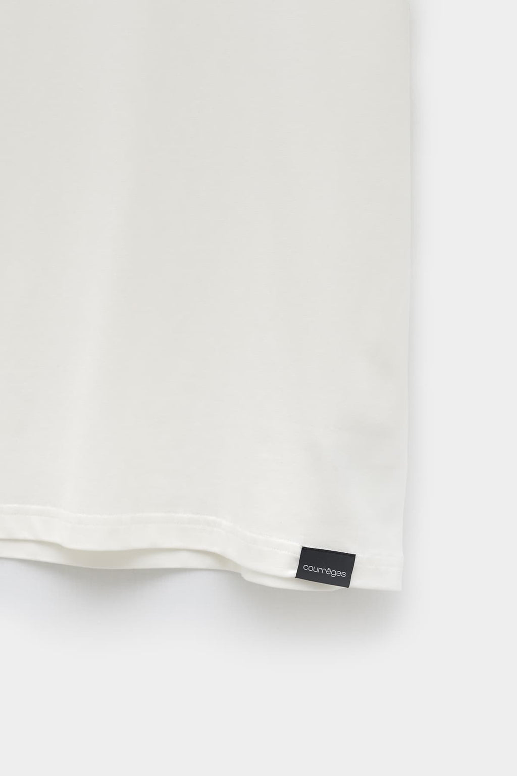 COURREGES HERITAGE WHITE AC STRAIGHT T SHIRT