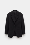 LANVIN BLACK WAISTED SINGLE BREASTED JACKET