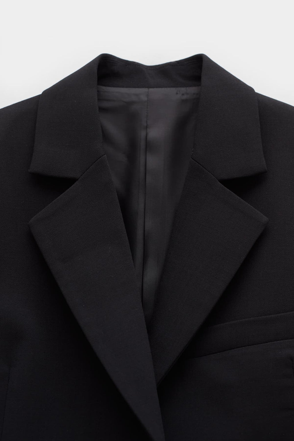 LANVIN BLACK WAISTED SINGLE BREASTED JACKET