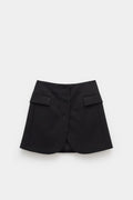 LANVIN BLACK SHORT TAILORED SKIRT