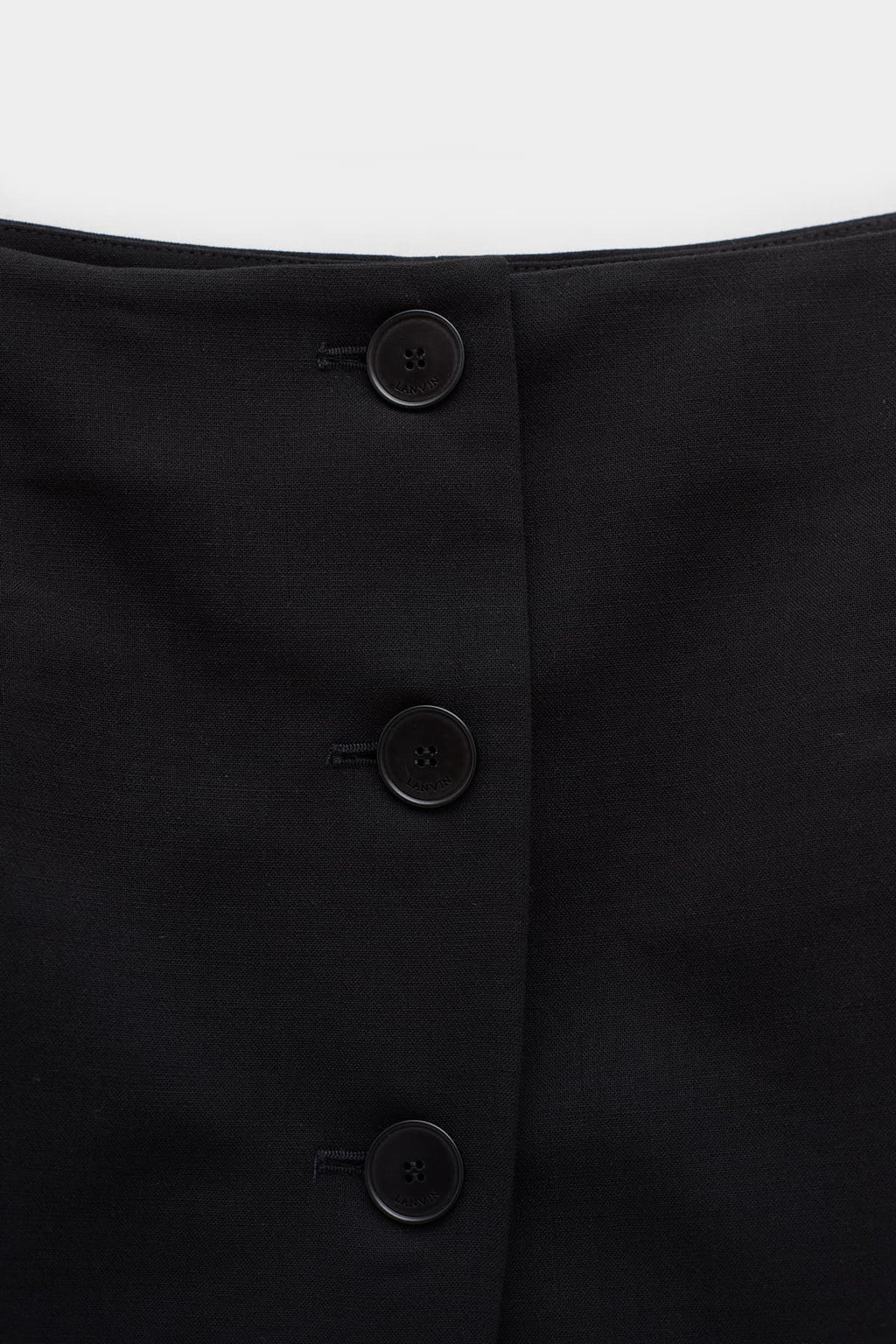 LANVIN BLACK SHORT TAILORED SKIRT