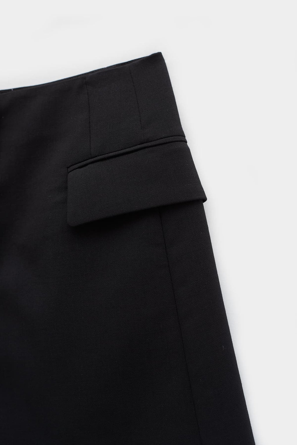 LANVIN BLACK SHORT TAILORED SKIRT