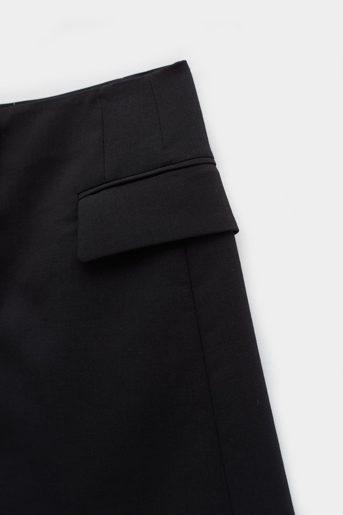 LANVIN BLACK SHORT TAILORED SKIRT