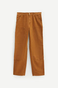 CARHARTT WIP DEEP H BROWN DOUBLE KNEE TROUSERS