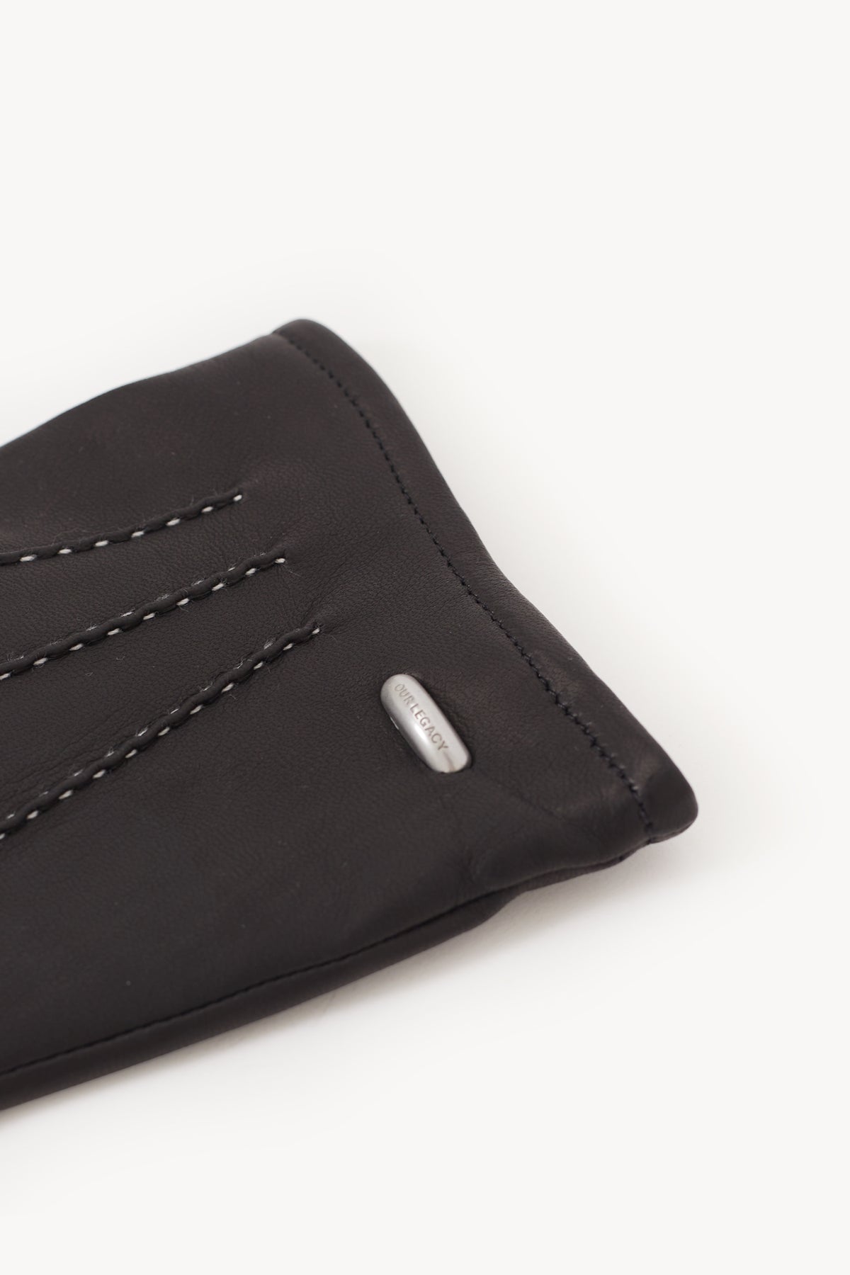 OUR LEGACY BLACK LEATHER GLOVES