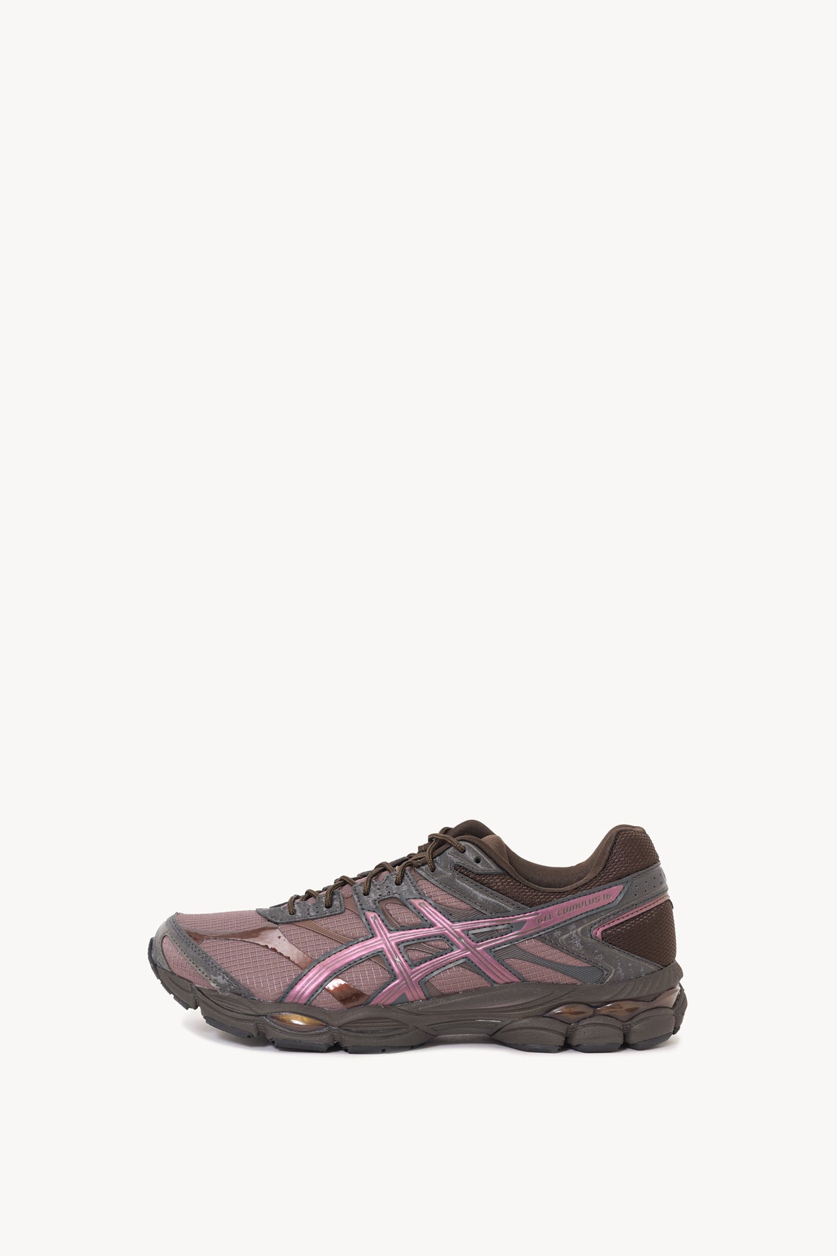 ASICS COCOA POWDER BLACK GEL CUMULUS 16 SNEAKERS