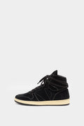 RHUDE BLACK RHECESS SUEDE HIGH SNEAKERS