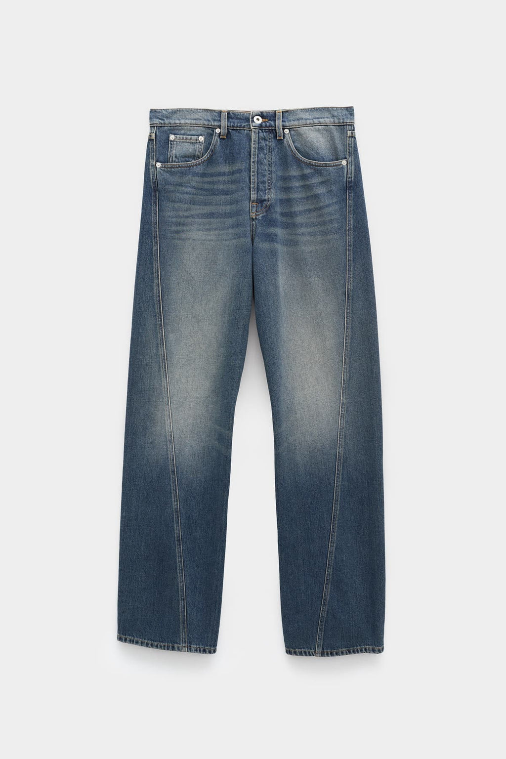 LANVIN LIGHT BLUE REGULAR TWISTED LEG TROUSERS
