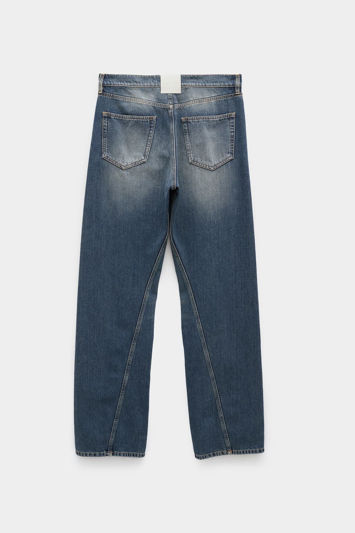 LANVIN LIGHT BLUE REGULAR TWISTED LEG TROUSERS
