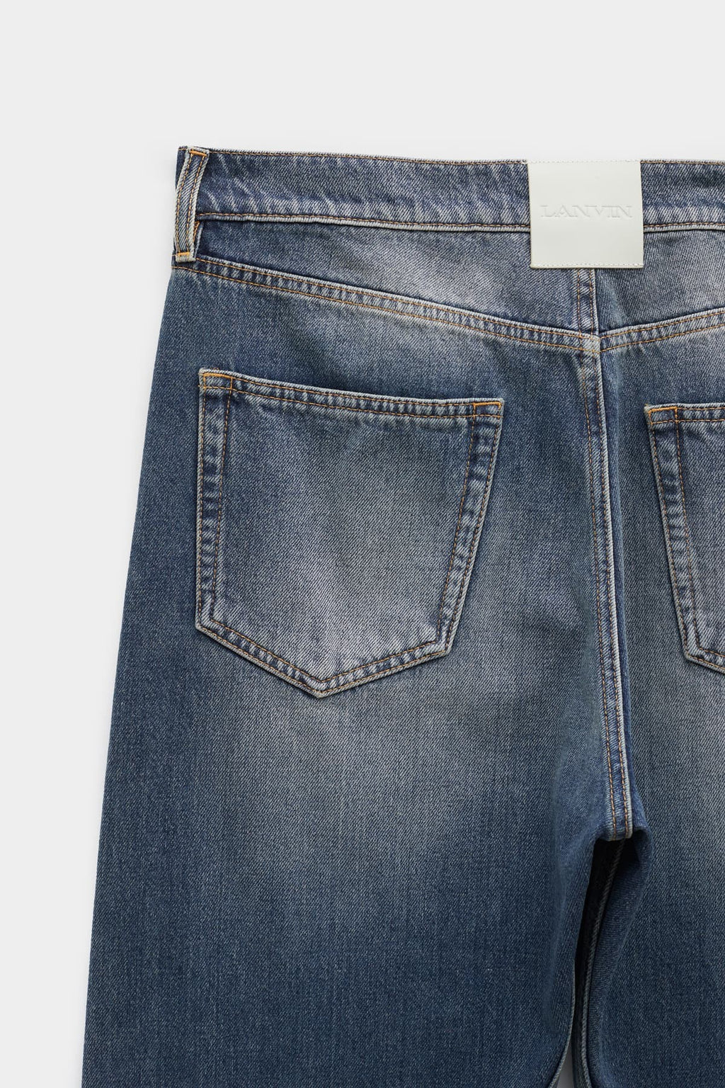 LANVIN LIGHT BLUE REGULAR TWISTED LEG TROUSERS