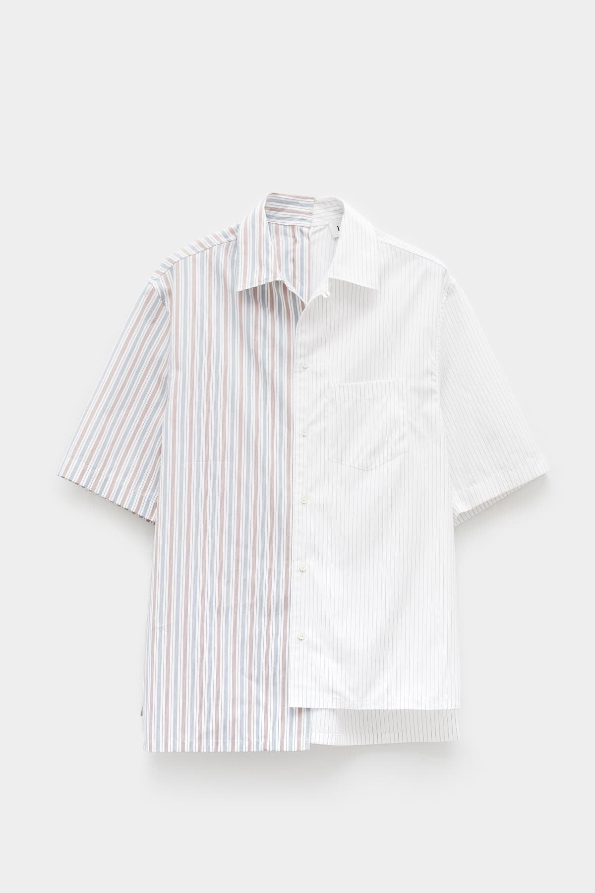 LANVIN CUMIN SHORT SLEEVE ASYMMETRIC SHIRT